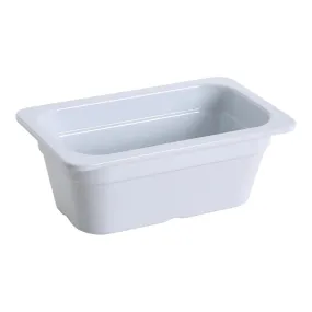 Yanco GN-611 10.43" Rectangular GN Pan 1/4, Melamine, White, 1.5L - Pack of 6