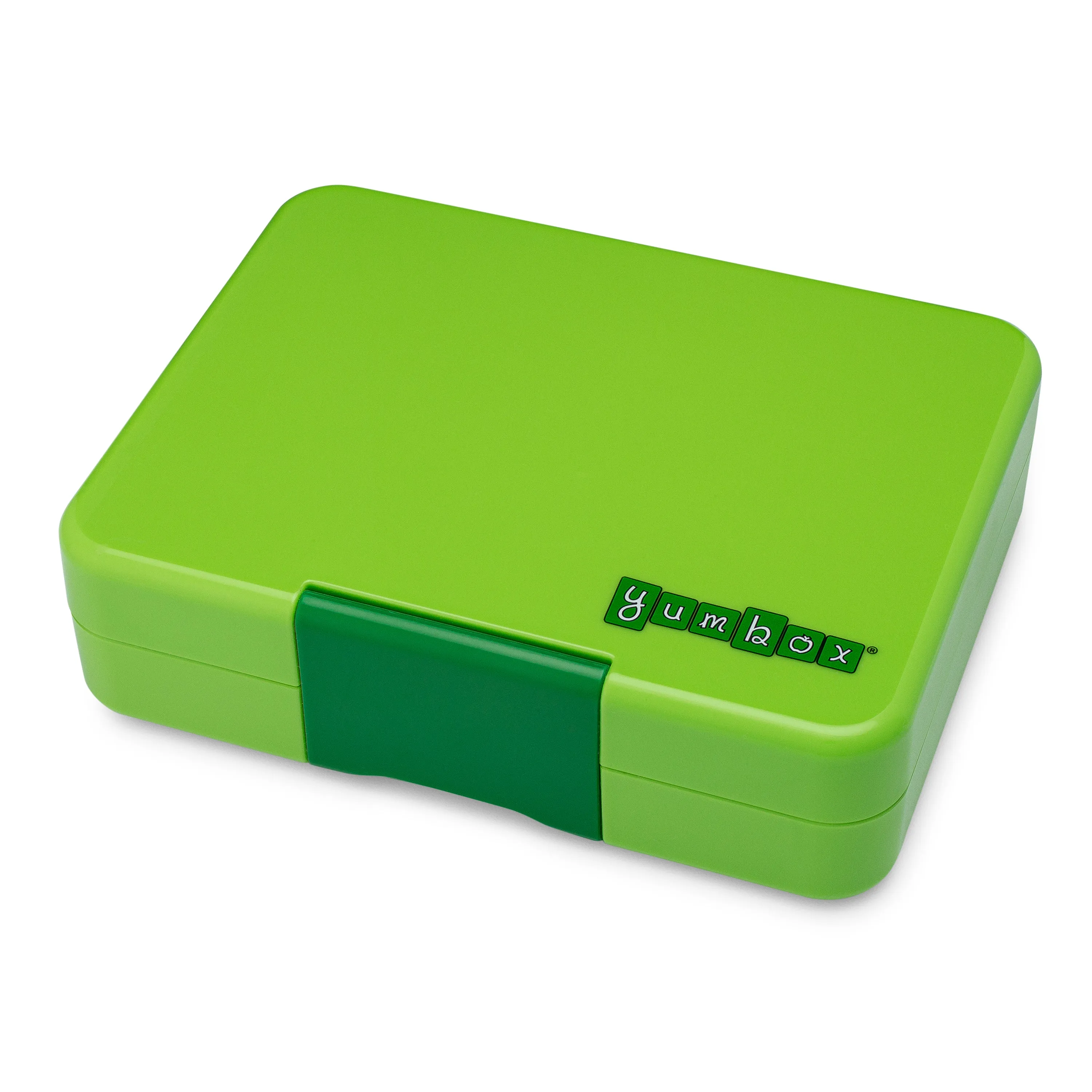 Yumbox Mini Snack 3-Compartment Lunch Box - Lime Green Rocket