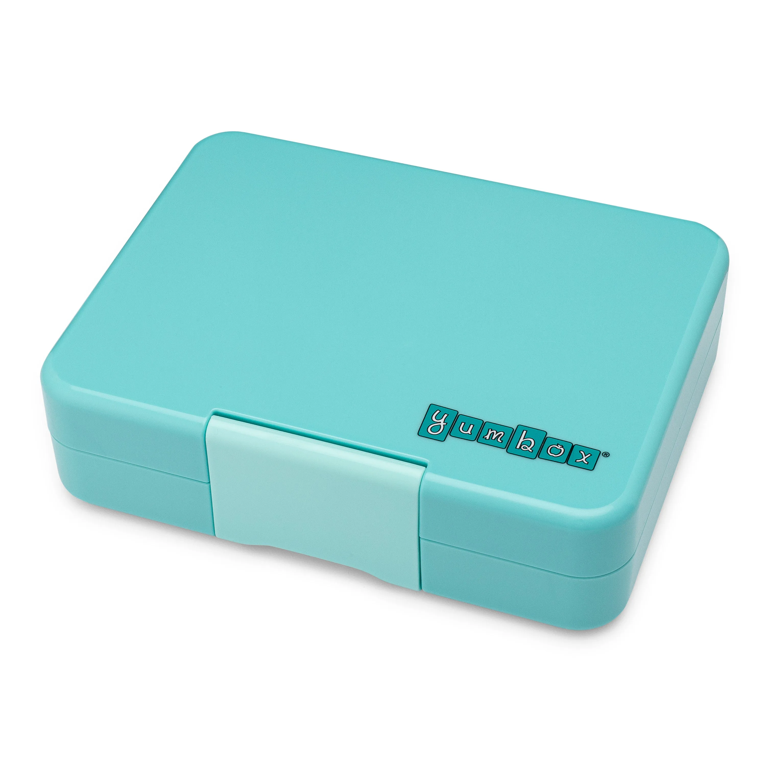 Yumbox Mini Snack 3-Compartment Lunch Box - Misty Aqua Rainbow