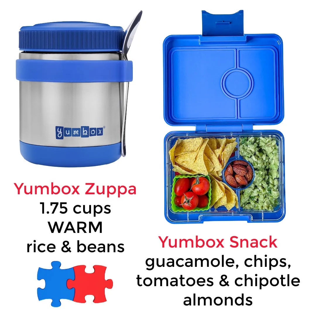Yumbox Mini Snack - 3 Compartment Lunch Box - Surf Blue Polar Bear