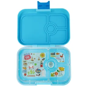 Yumbox Panino Blue Fish Route 66 4 Compartment Lunch Box